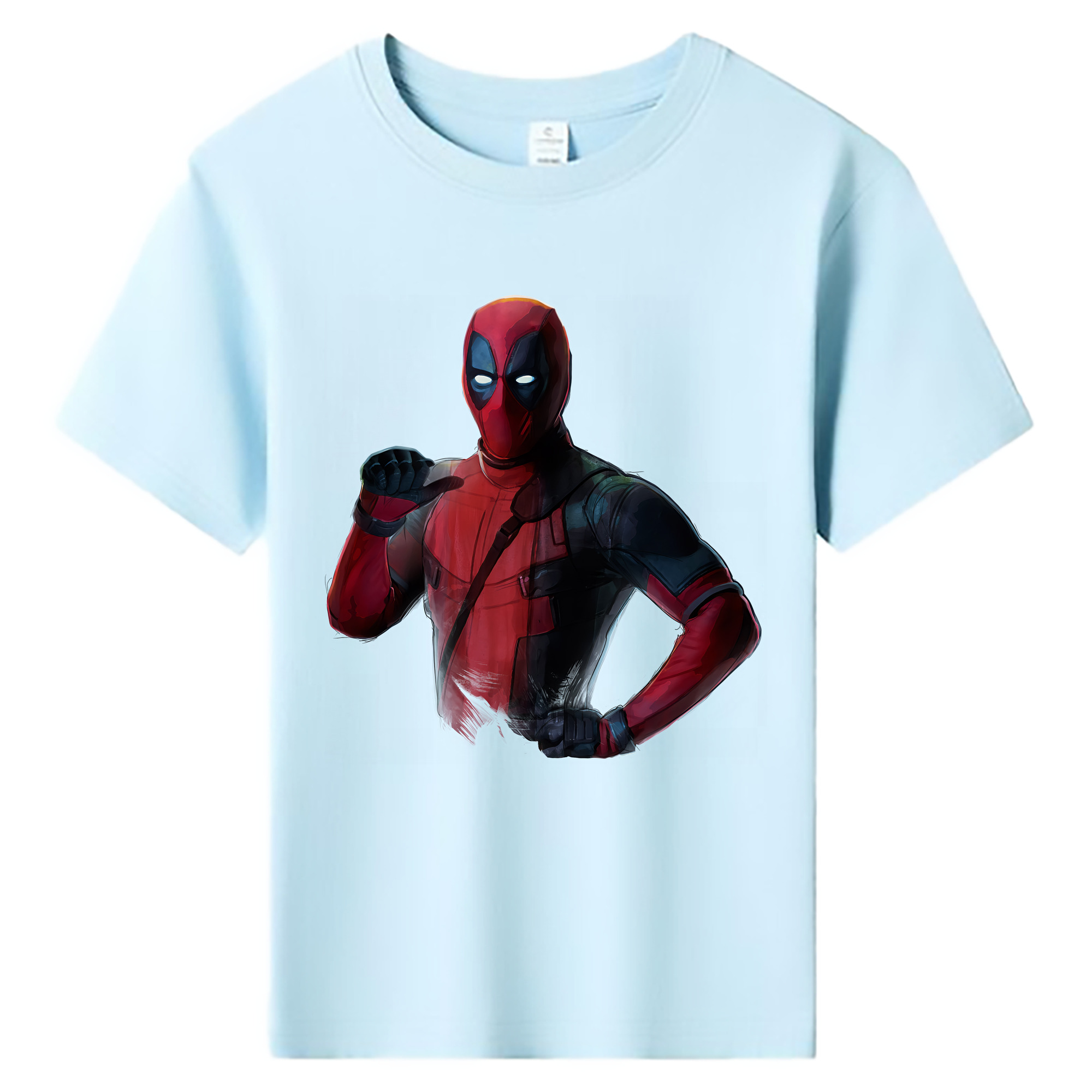 （画像用） Deadpool デッドプール 綿100％キッズTシャツ（フロントプリント）